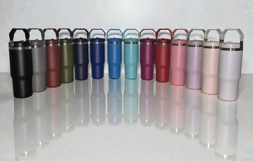 Gepersonaliseerde tumblers in 14 kleuren